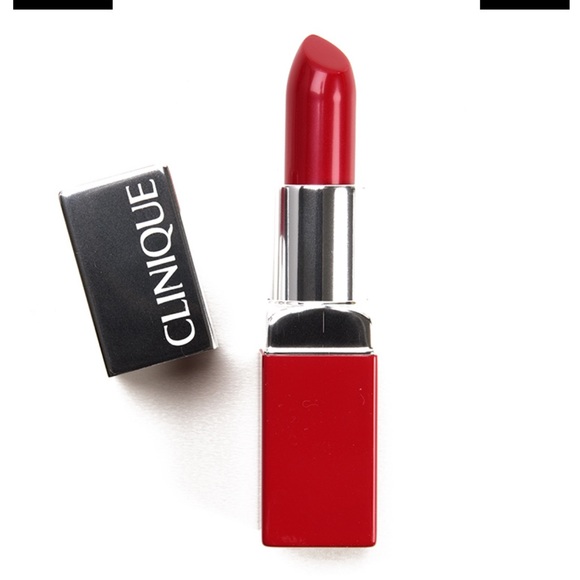 NEW FULL SIZE CLINIQUE POP LIP COLOUR + PRIMER IN SHADE CHERRY POP - Picture 1 of 8